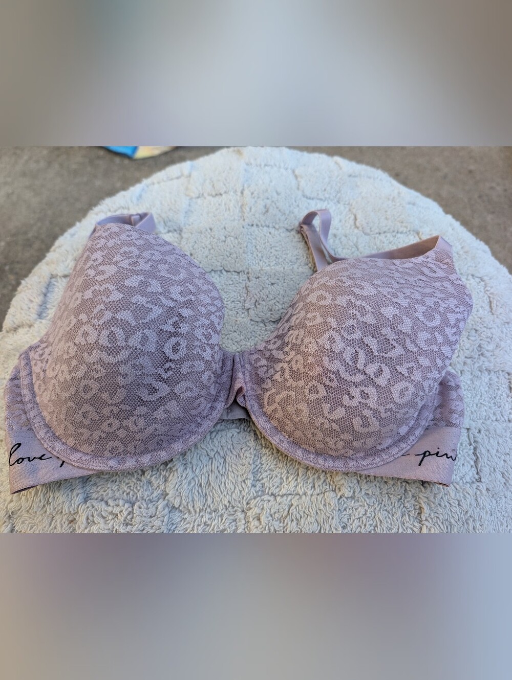 Pink By Victoria Secret Light Lavender Bra Size 34D